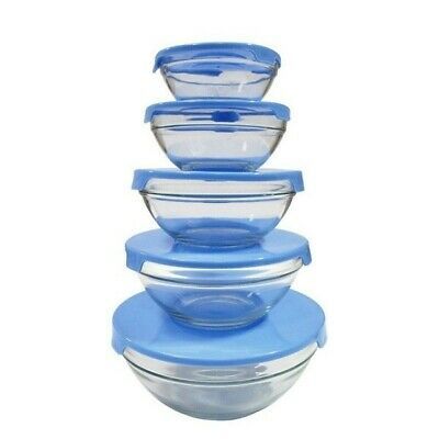 ПРОМО! 5 броя стъклени купи с херметически капаци