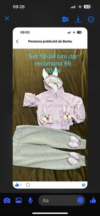 Vand lot hainute pt fetita