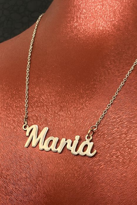 Синджир със име от неръждаема стомана