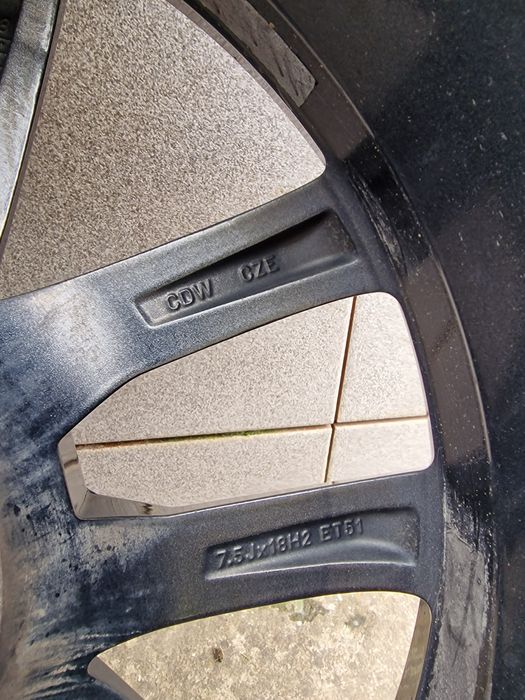 Jante OEM Skoda/WW  RS+Cauciucuri Continental WinterContact 225/40 R18