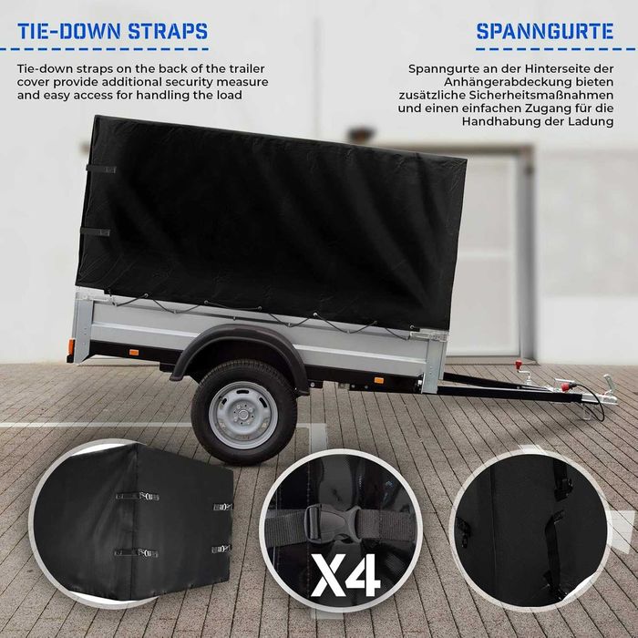 Брезент за ремарке Jago® High 207 x 114 x 110 cm, 700 g/m²