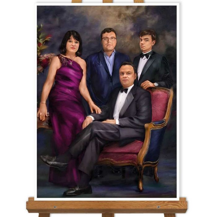 Cadoul ideal pentru cei dragi,pictura portret dupa poza