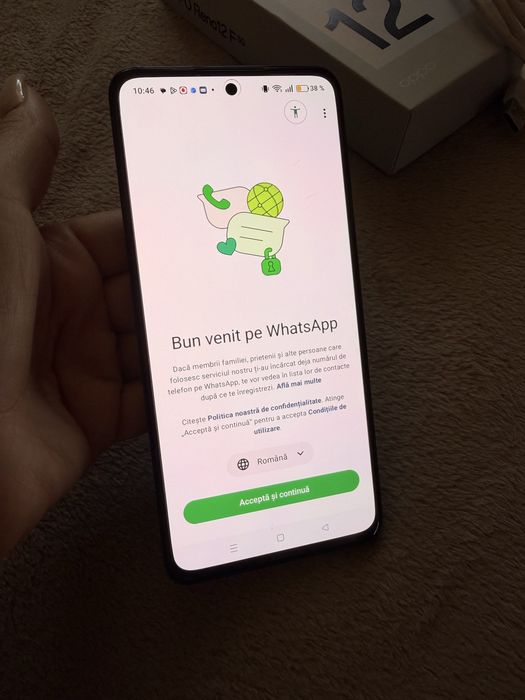 Oppo Reno 12F 5G black green 256Gb ca nou