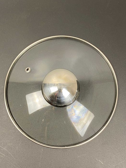 Cratita inox 2.6 litri cu capac de sticla pentru gatit rapid