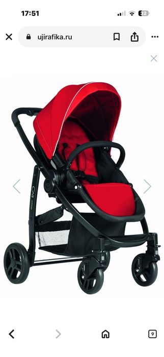Коляска graco evo красная