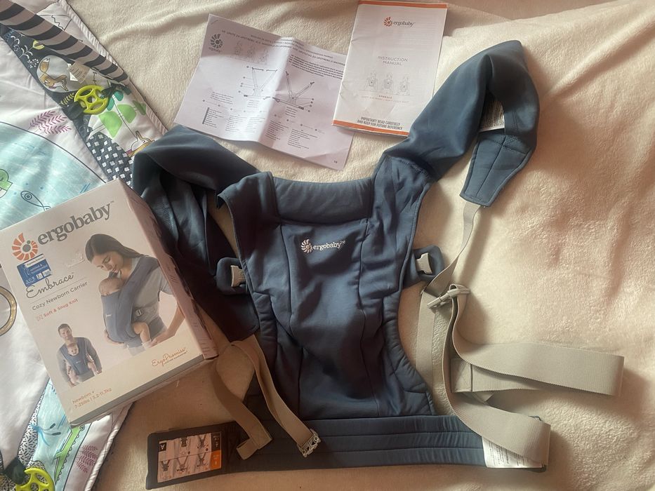 Ергономична раница Ergobaby - Embrace, Soft Navy