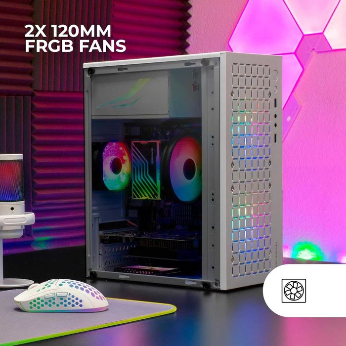 НОВА Кутия за компютър Mars Gaming MC-Core Compact Micro-ATX бяла