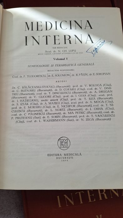 Medicina Interna, Acad. Dr. N. GH. LUPU