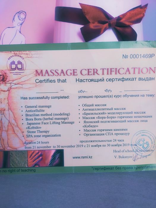 Профессиональный массаж.