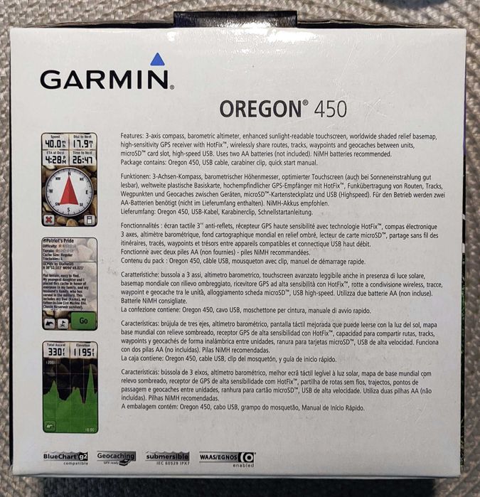 Туристическа и мото  нави Garmin Oregon 450