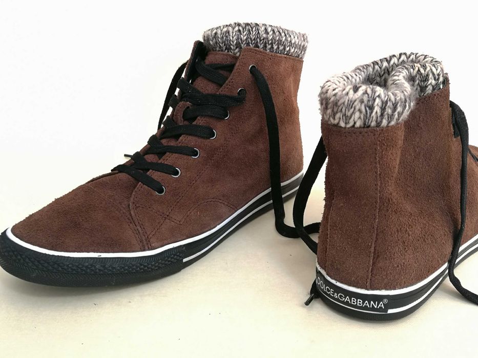 Ghete PIELE Tenisi iarna   DOLCE GABBANA  45 46 - Vietnam Ca NOI !