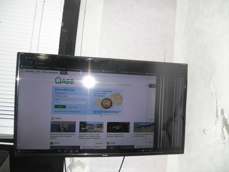 34.Продавам Телевизор SHARP  Модел 42CI2EA Full HD - 42"-повреден.