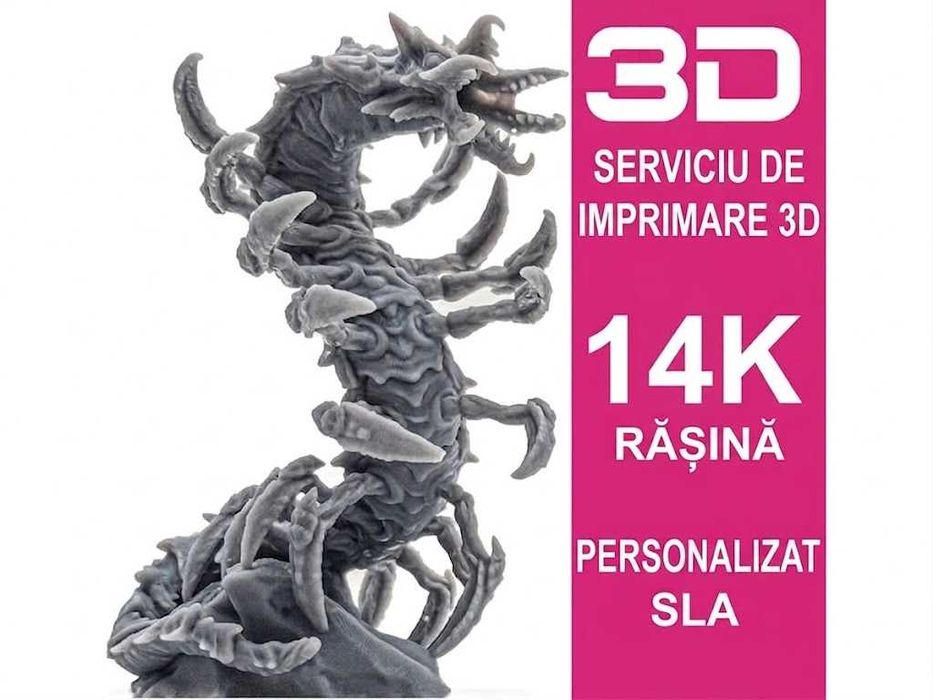 Serviciu Printare 3D Rășină 14k (SLA) | Figurine Anime, Warhammer,Miniaturi D&D