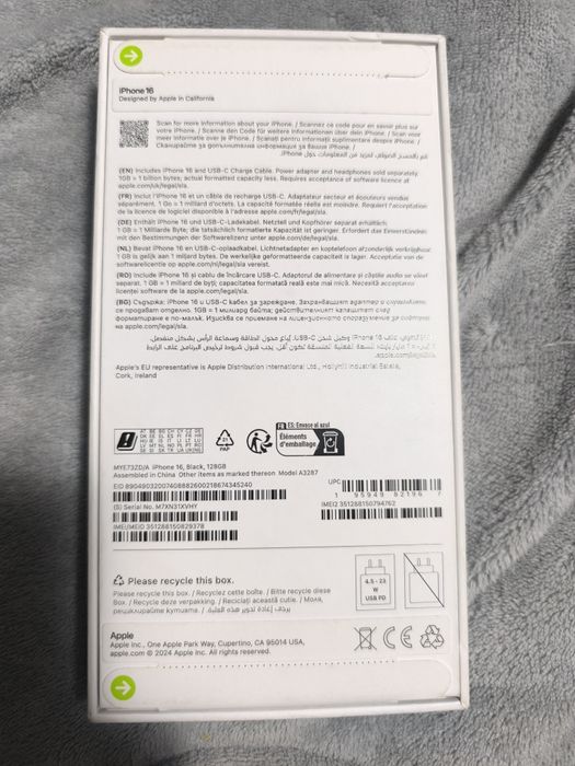 iphone 16 128 GB BLACK