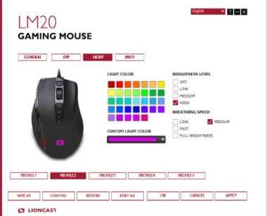 Геймърска мишка Lioncast LM20 Gaming mouse Black