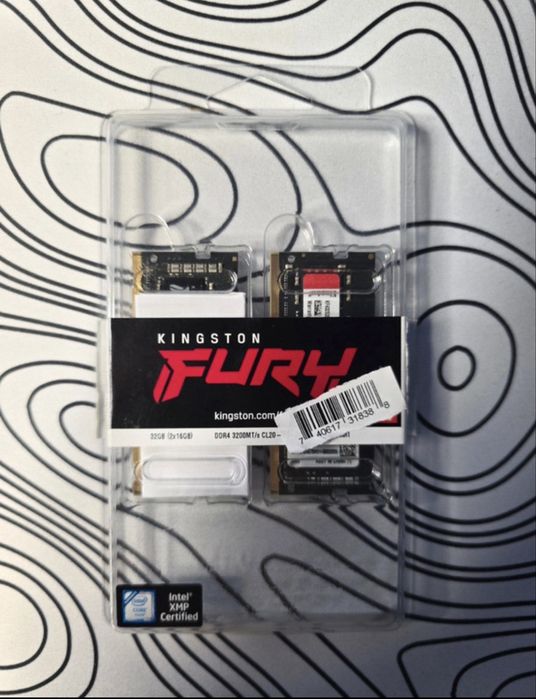 Kingston fury 32gb ddr4 (2x16gb), so-dimm