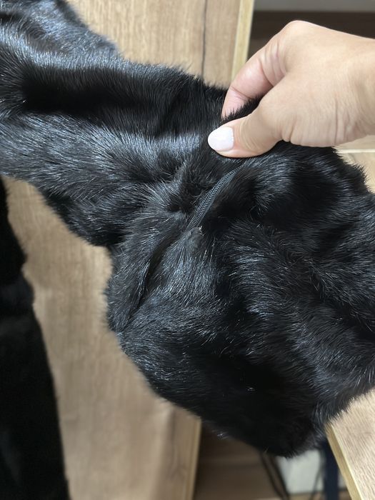 Шуба норковая черная