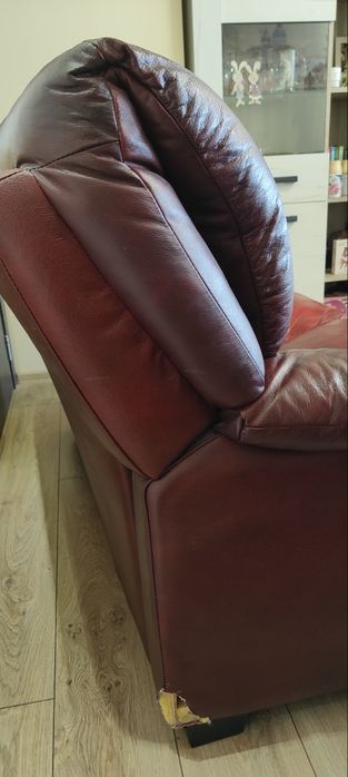 Дивани от естествена  кожа двойка и тройка