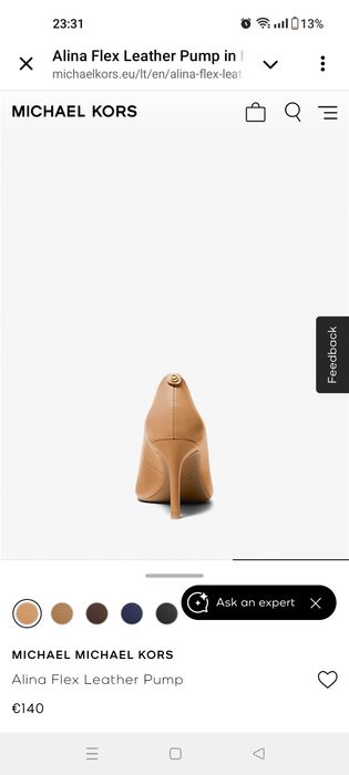 Туфли из натуральной кожи от Michael Kors
Модель Alina Flex
Размер 38