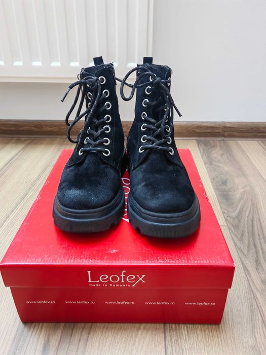 Ghete piele intoarsa negre femei