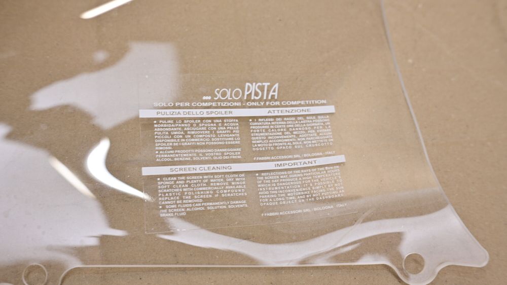 Parbriz Fabbri Solo Pista Kawasaki zx6r 2000 2002 double bubble