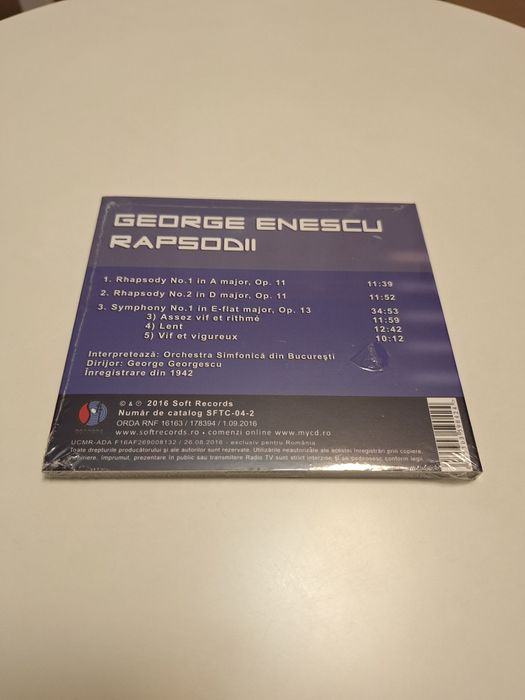 CD George Enescu - Rapsodii