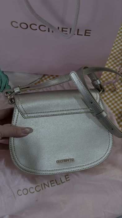 Сумка Coccinelle gold S кожа