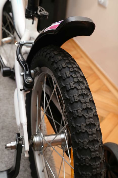 Bicicleta copii Cross Daisy alb si roz 16"