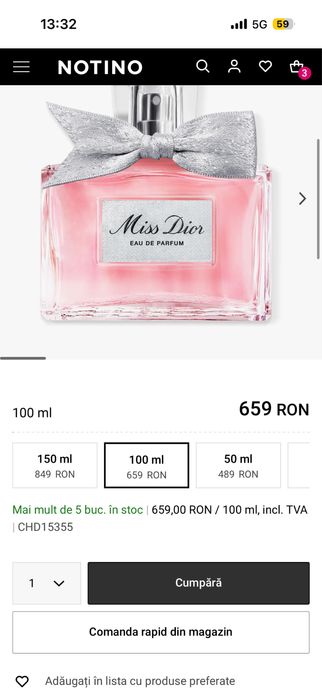 Miss Dior- eau du parfum 100ml