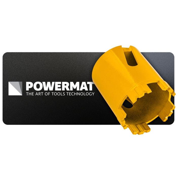 Carota diamantata 68 mm, segmentata pentru beton, Powermat