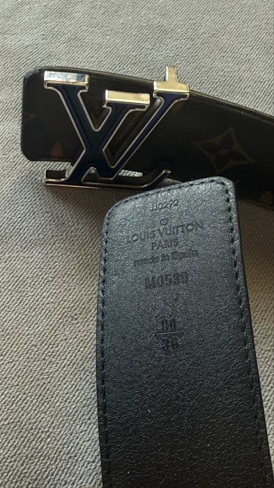 Curea rara Louis Vuitton LV Skatepark Reversible monogram eclipse belt