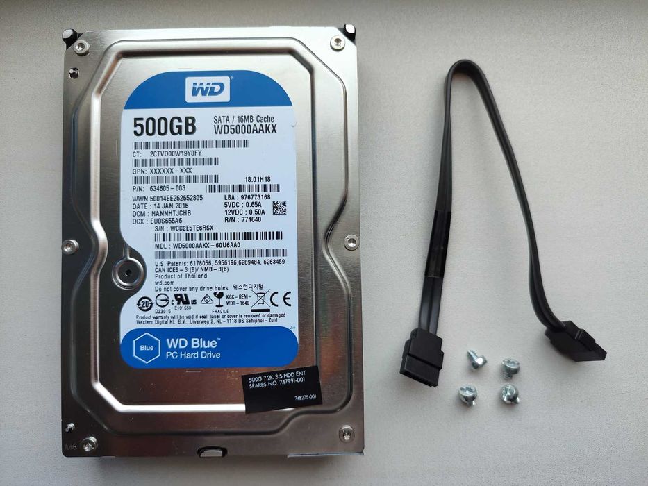 Жесткие диски HDD 500 Gb для ПК