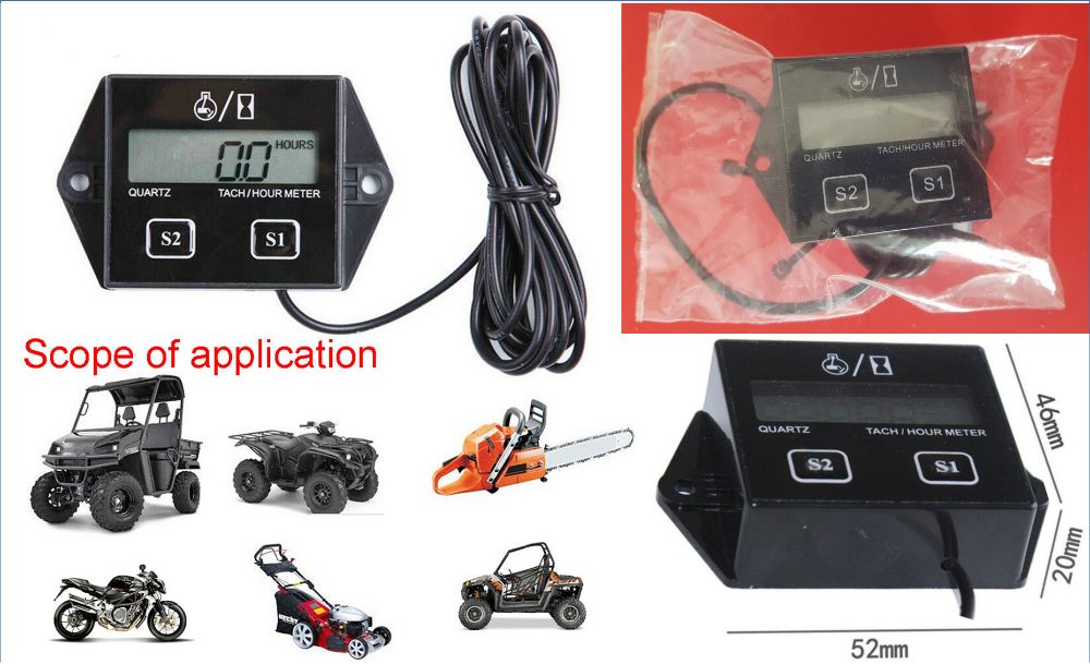 Turometru+ ore de functionare masini de tuns iarba motocultor etc Nou!