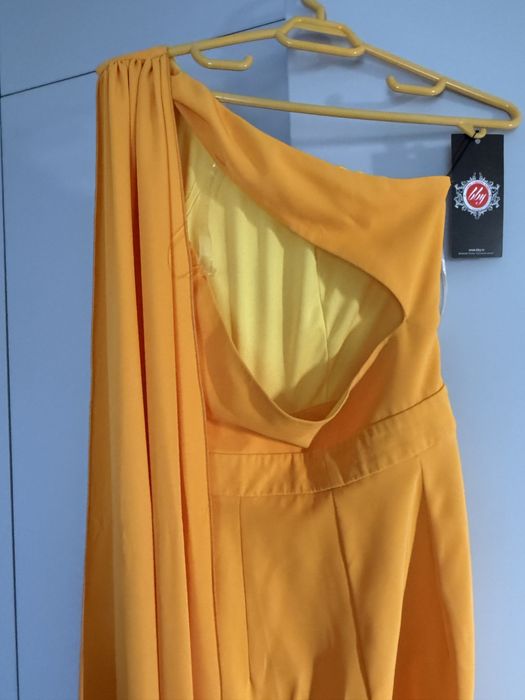 Salopeta galben-portocaliu eleganta BBY