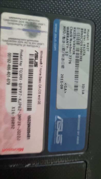 Продам ноутбук Asus