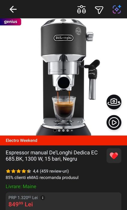 Espressor DeLonghi Nou