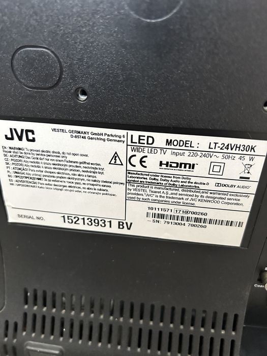 Televizor Jvc Led model LT-24VH30k