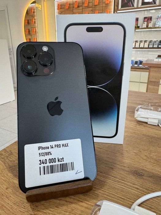 iPhone 14 Pro Max•512GB/88%Black Айфон 14 Про Макс•512Гб/88%Қара
