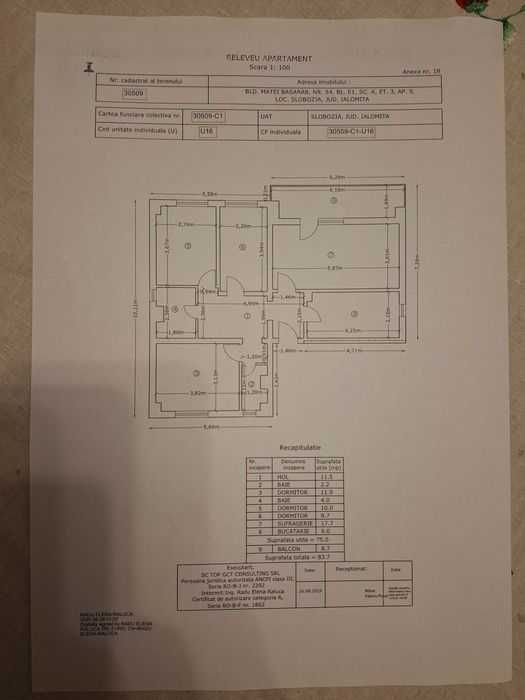 Apartament 4 camere Slobozia zona parc Ialomita