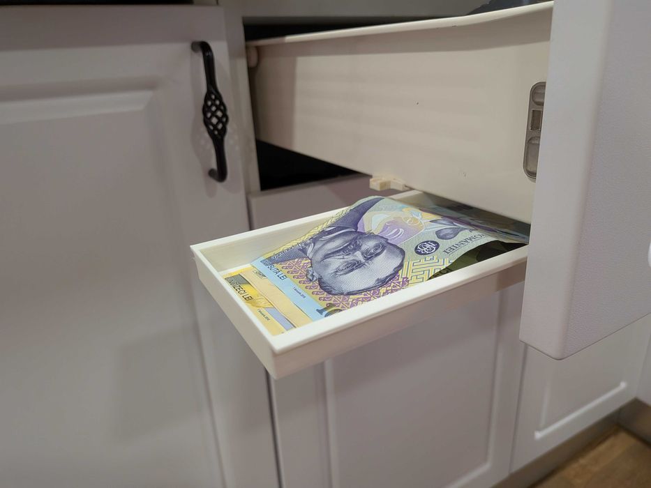 Compartiment Secret - Seif Ascuns sub Sertar Alb