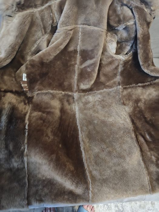 Cojoc de piele intoarsa (Ro) maro- deschis