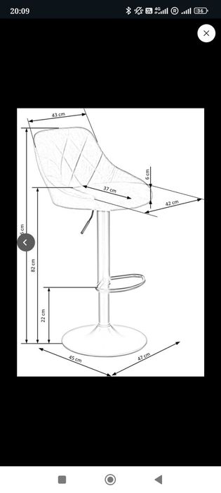 Vând SCAUNE BAR - 2 BUC, culoare verde