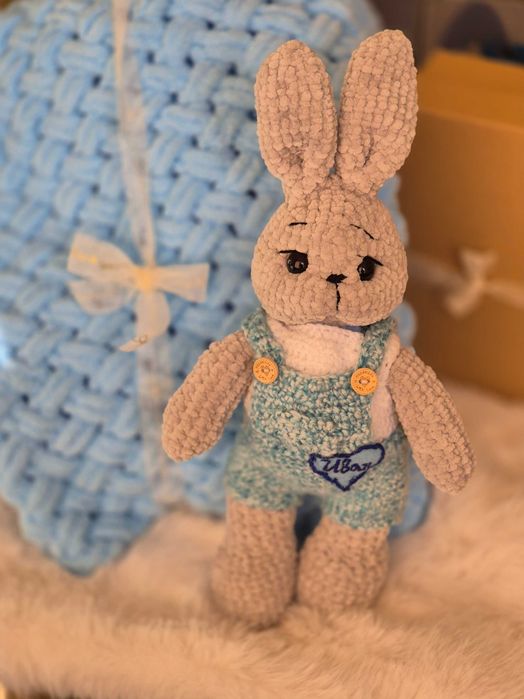 Плетено зайче с име