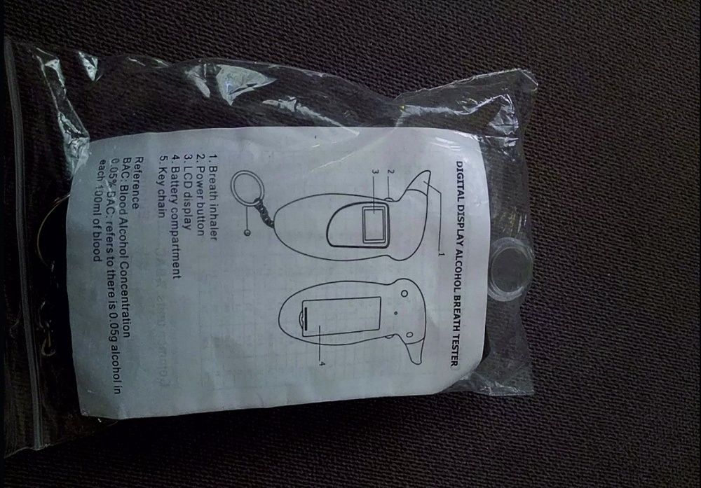 Алкотестер с подсветкой 100% оригинал не подделка новый