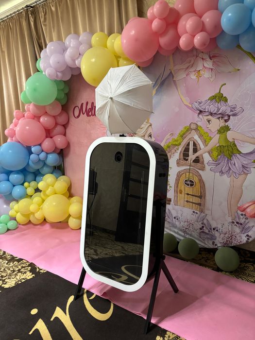 Oglinda foto, Fum greu dansul mirilor, Baloane cu fum.