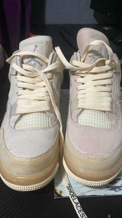 Jordan 4 Off White Sail