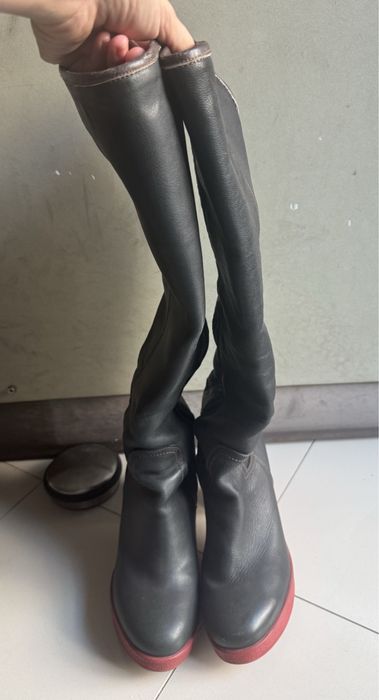 Ботуши от естествена кожа и гьон