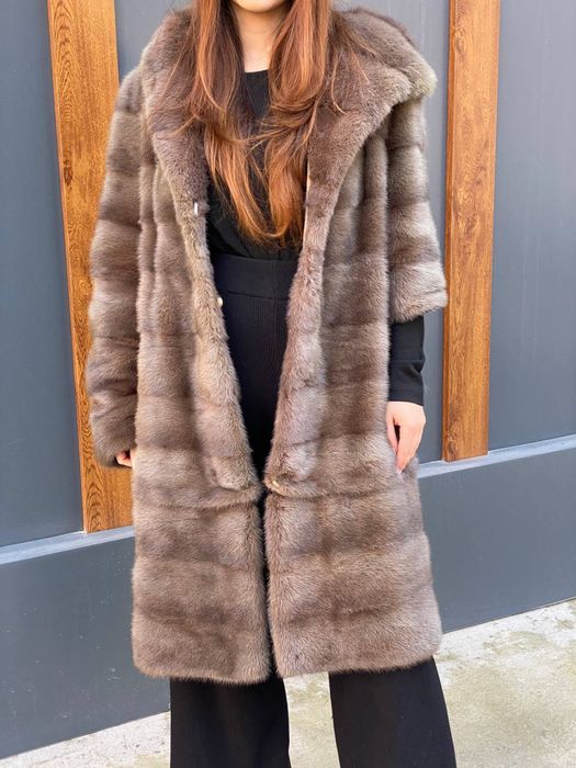 Шуба норка поперечка