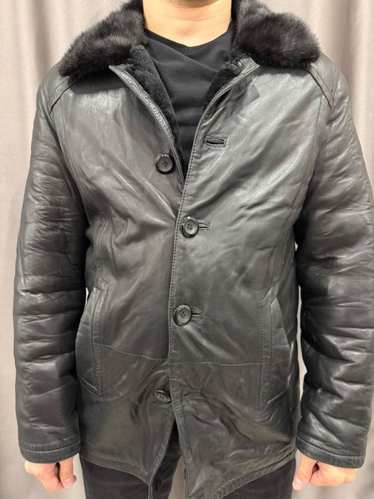 Зимняя кожанная куртка