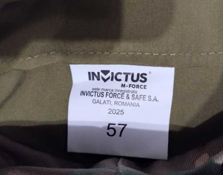 Capela / sapca militara camuflaj combat, INVICTUS , marimea 57